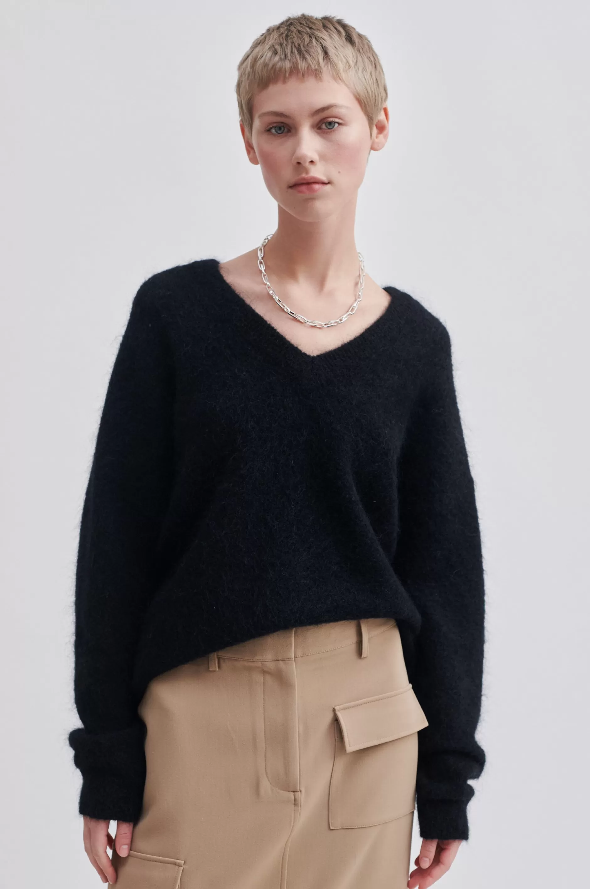 Brook Knit Oversize V-Neck^Second Female Fashion