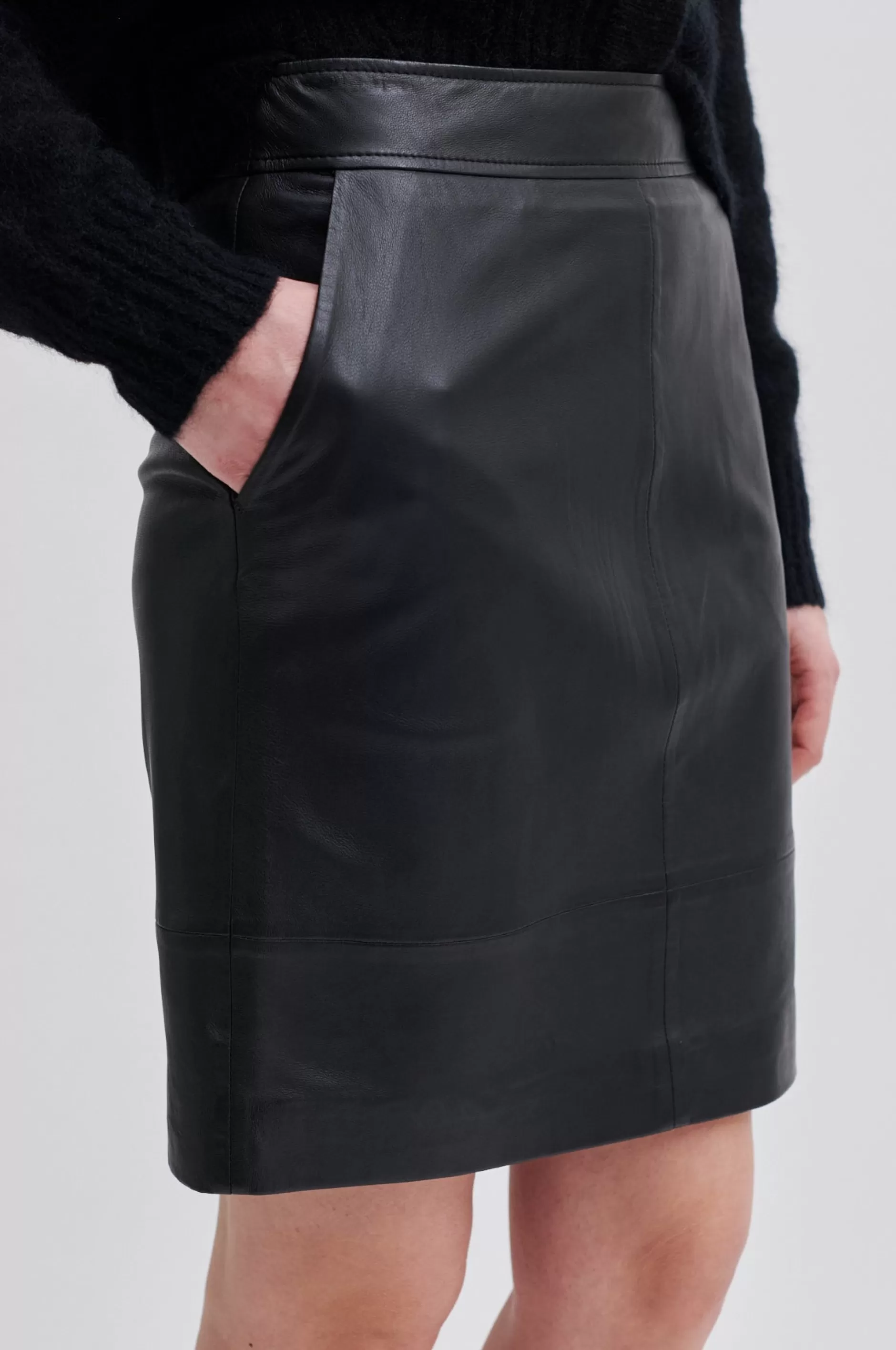 Francie Mini Leather Skirt^Second Female Store