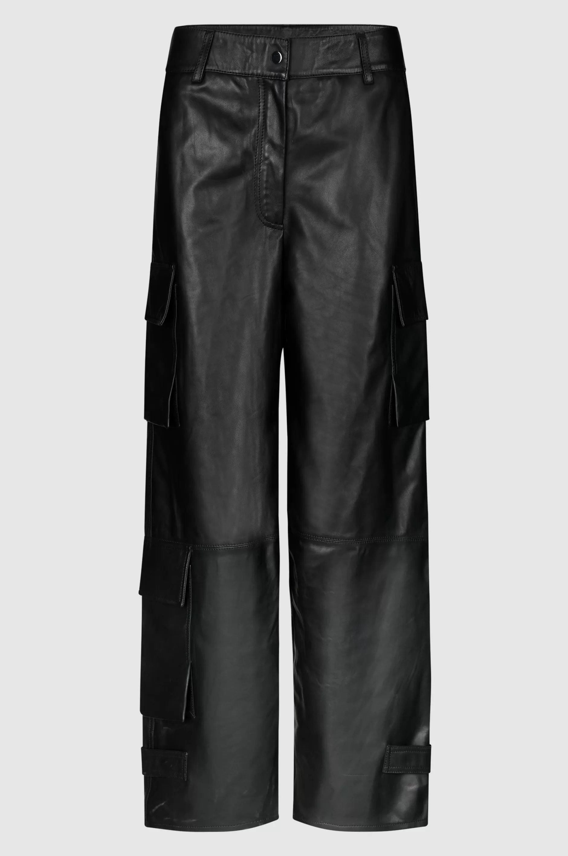 Letho Leather Cargo Trousers^Second Female Outlet