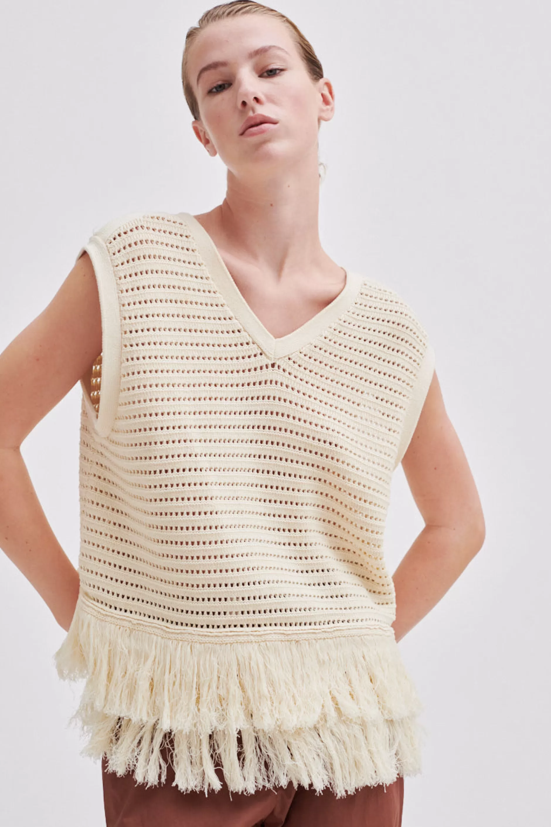 Mantova Knit V-Neck^Second Female Fashion