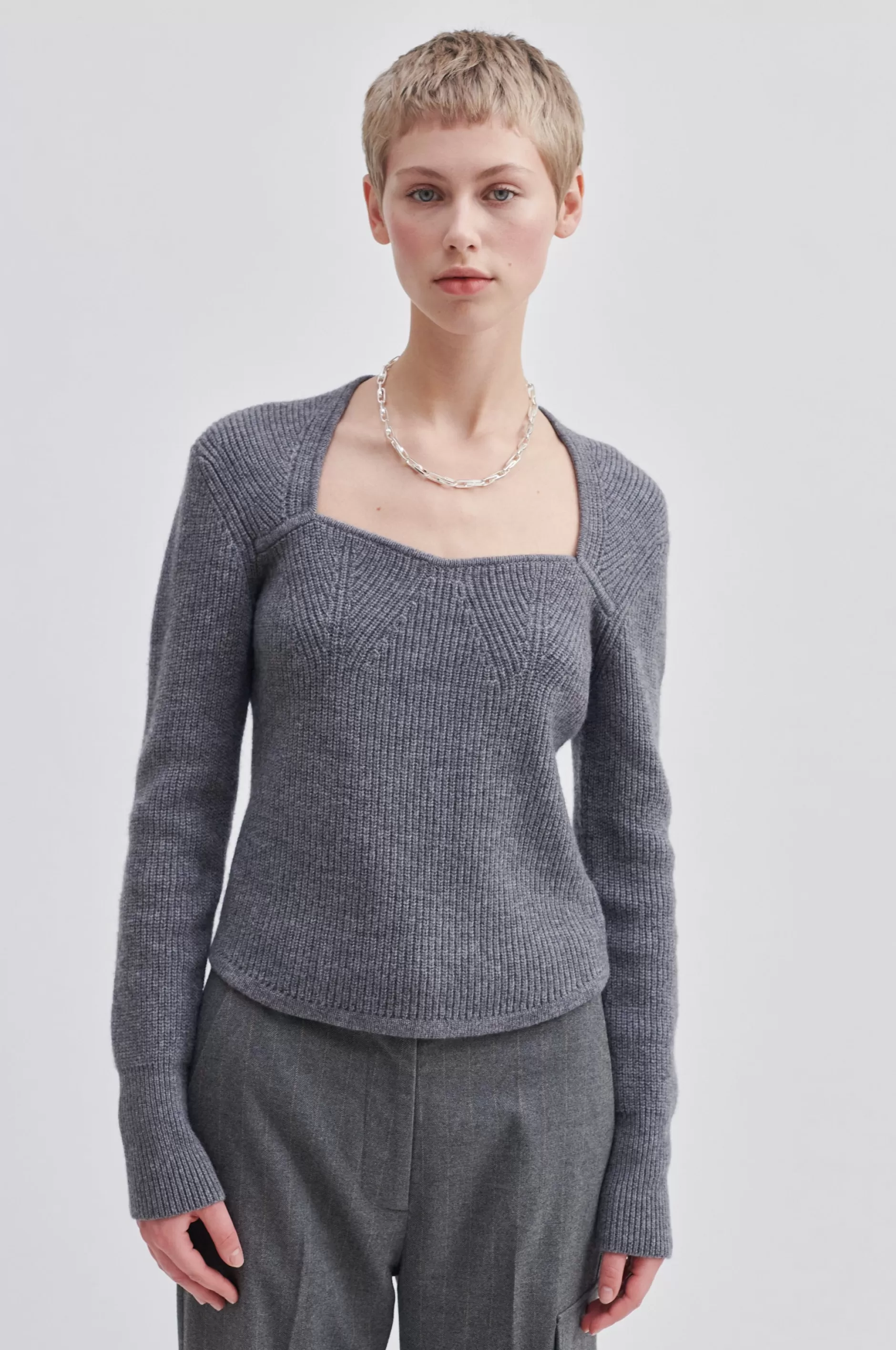 Palula Knit Open Neck^Second Female Hot