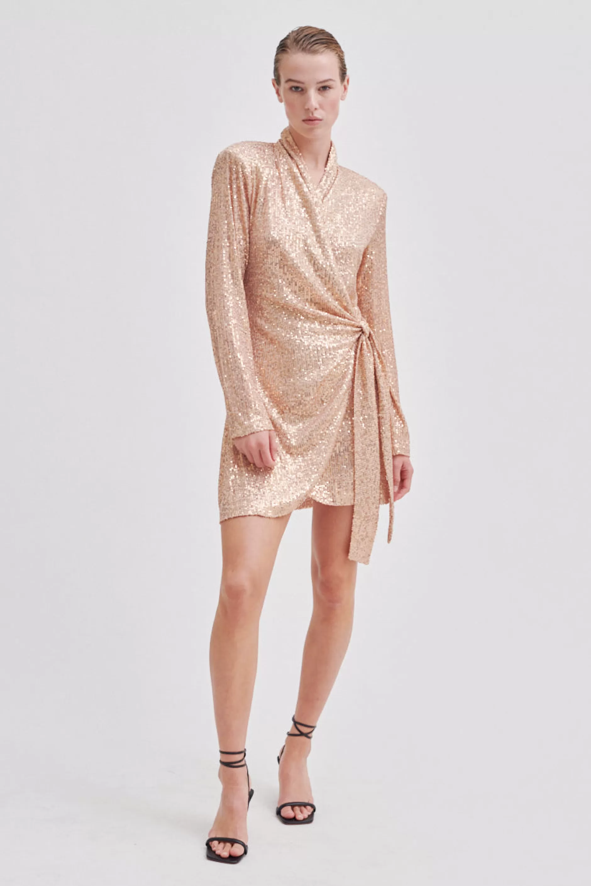 Shine On Wrap Dress^Second Female Outlet