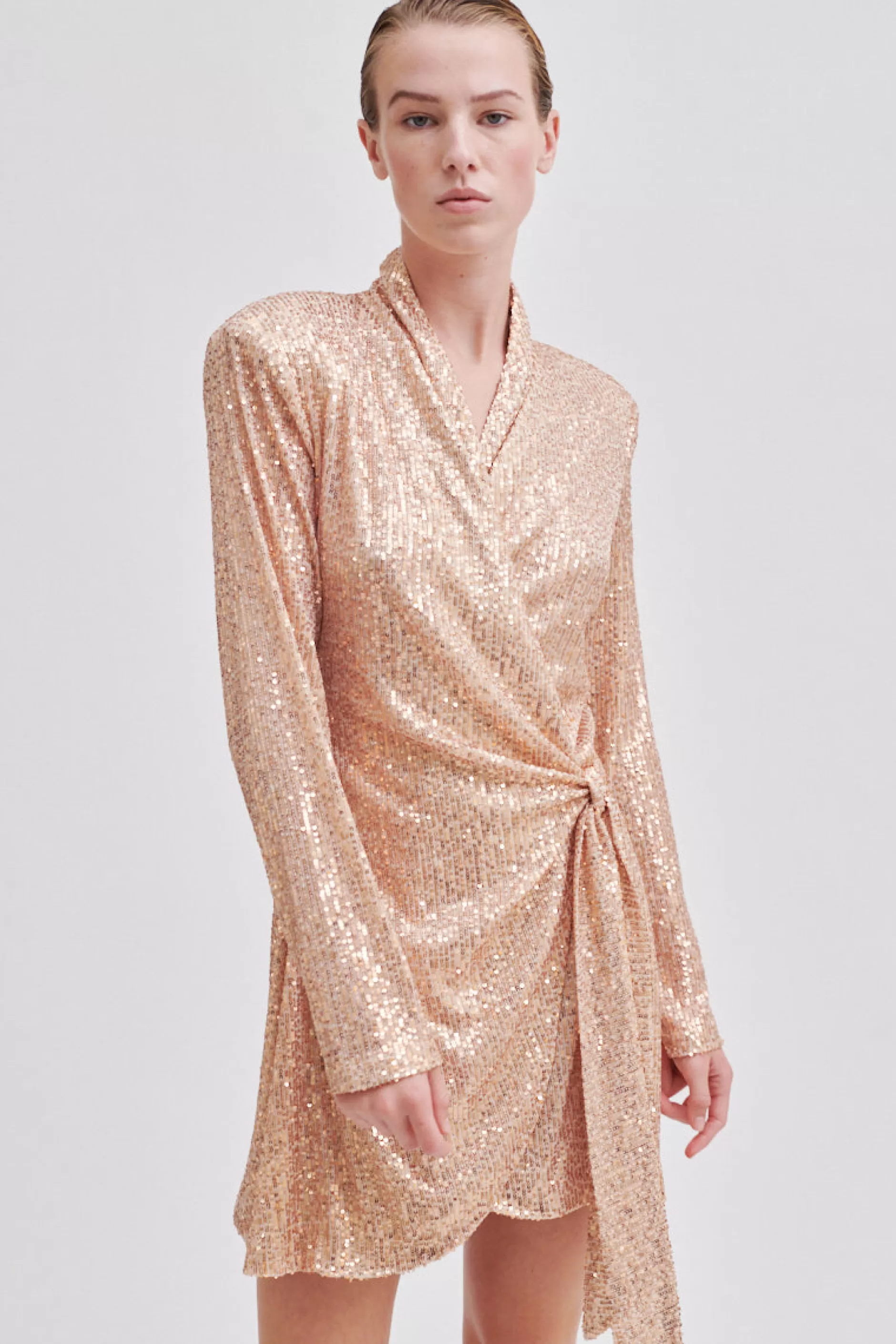 Shine On Wrap Dress^Second Female Outlet